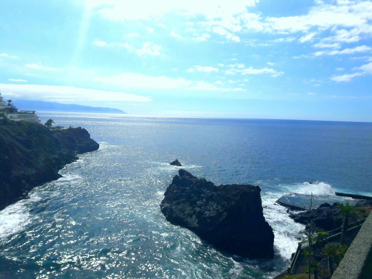 Large Terrace With Views On The Cliffs At Balcon De Los Gigantes Puerto de Santiago  Luaran gambar